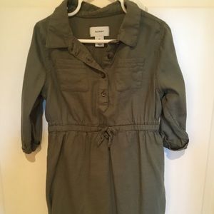 Girls 5t Olive Green Dress